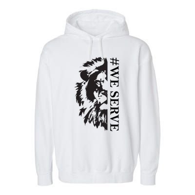 We Serve Lions Vintage Lions Club International Garment-Dyed Fleece Hoodie