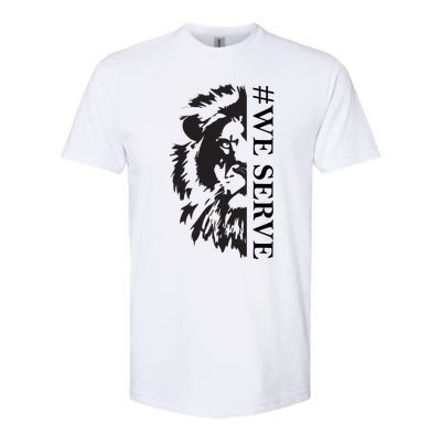 We Serve Lions Vintage Lions Club International Softstyle CVC T-Shirt