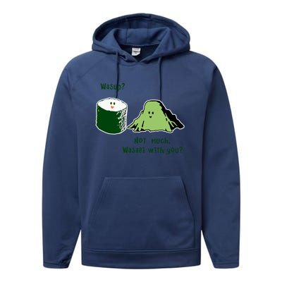 Wasabi Sushi Lovers Meaningful Gift Performance Fleece Hoodie