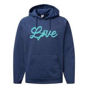 Water Ski Lover Watercraft Love Skier Sport Waterskiing Cute Gift Performance Fleece Hoodie