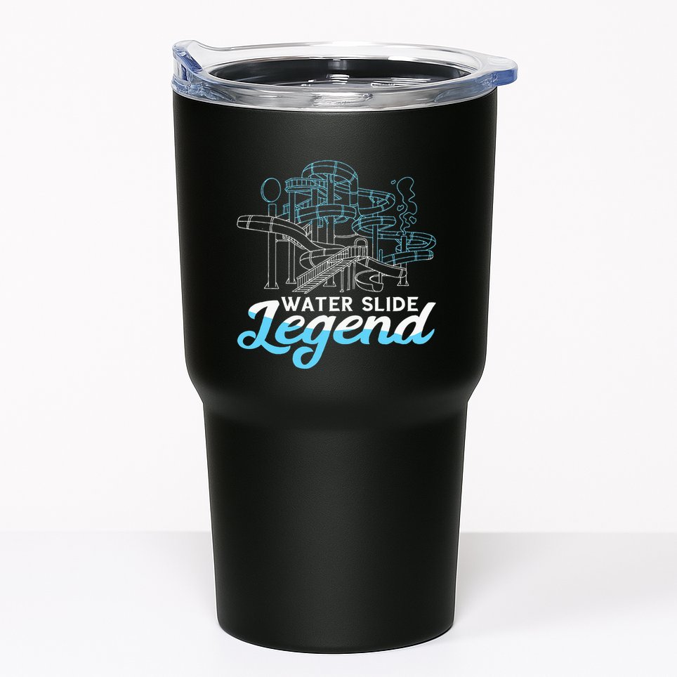 Water Slide Legend Waterslides Aqua Park Swimmer Waterpark Tumbler