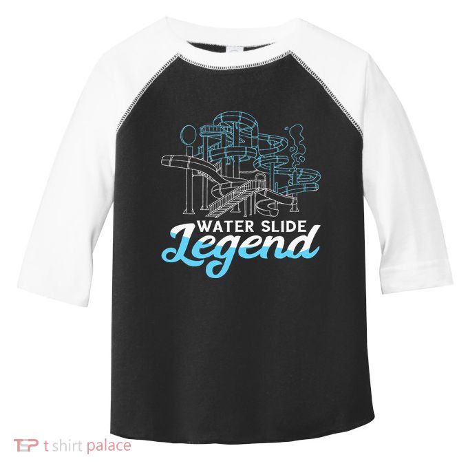 Water Slide Legend Waterslides Aqua Park Swimmer Waterpark Toddler Fine Jersey T-Shirt