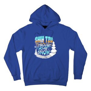 Winter ShihTzu Lover Shih Tzu Through The Snow Christmas Funny Gift Hoodie