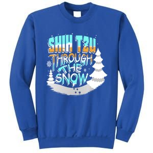 Winter ShihTzu Lover Shih Tzu Through The Snow Christmas Funny Gift Sweatshirt