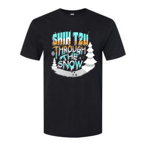 Winter ShihTzu Lover Shih Tzu Through The Snow Christmas Funny Gift Softstyle CVC T-Shirt