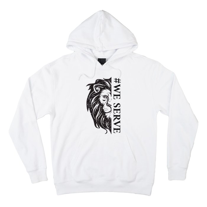 We Serve Lions Vintage Lions Club International Hoodie