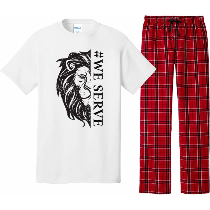 We Serve Lions Vintage Lions Club International Pajama Set