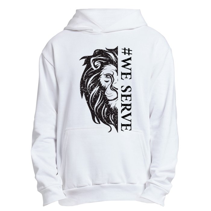 We Serve Lions Vintage Lions Club International Urban Pullover Hoodie