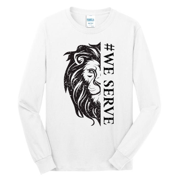 We Serve Lions Vintage Lions Club International Tall Long Sleeve T-Shirt