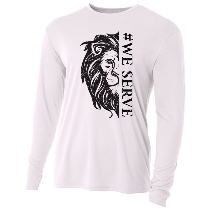 We Serve Lions Vintage Lions Club International Cooling Performance Long Sleeve Crew