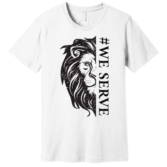 We Serve Lions Vintage Lions Club International Premium T-Shirt