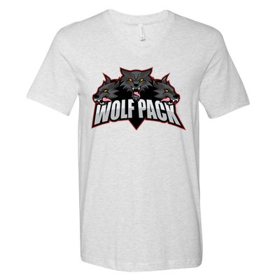 Wolfpack Sports Logo V-Neck T-Shirt