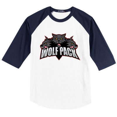 Wolfpack Sports Logo Baseball Sleeve Shirt