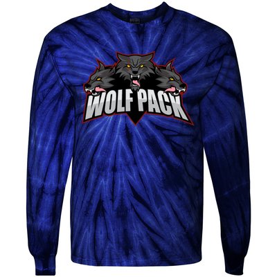 Wolfpack Sports Logo Tie-Dye Long Sleeve Shirt