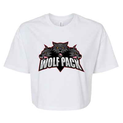 Wolfpack Sports Logo Bella+Canvas Jersey Crop Tee