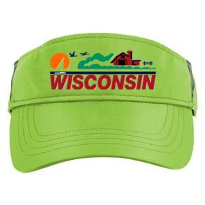 Wisconsin State License Plate Adult Drive Performance Visor