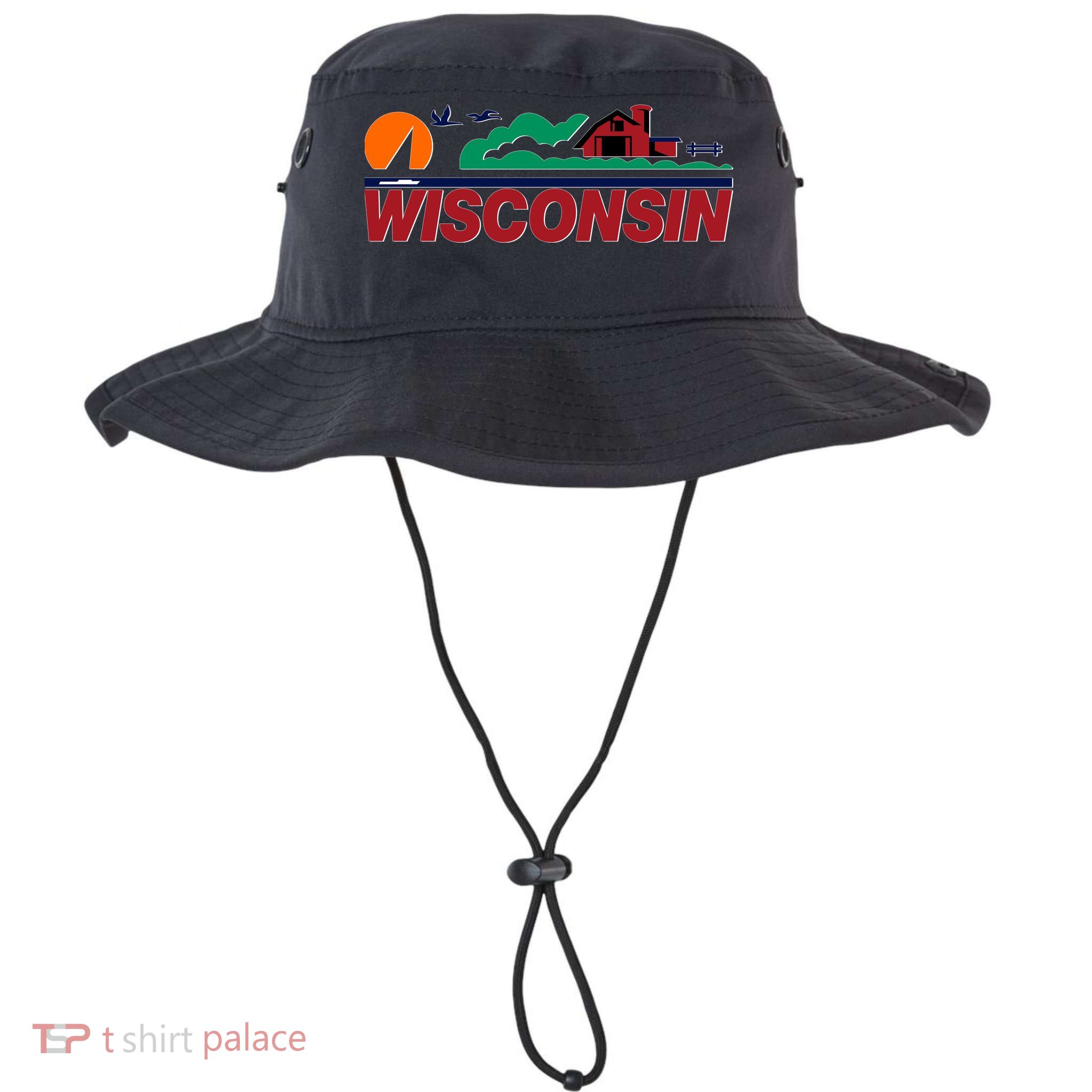 Wisconsin State License Plate Bucket Hat