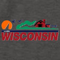 Wisconsin State License Plate Vector Backpack