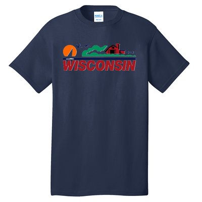 Wisconsin State License Plate Tall T-Shirt