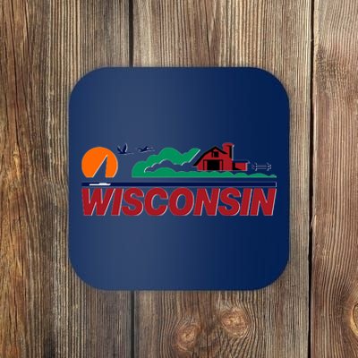 Wisconsin State License Plate Coaster