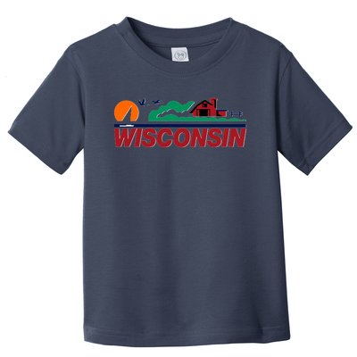 Wisconsin State License Plate Toddler T-Shirt