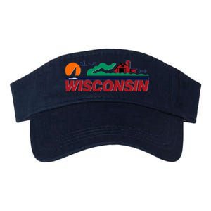 Wisconsin State License Plate Valucap Bio-Washed Visor