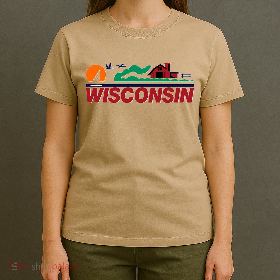 Wisconsin State License Plate T-Shirt
