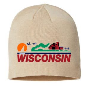 Wisconsin State License Plate Sustainable Beanie