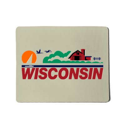 Wisconsin State License Plate Mousepad