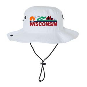 Wisconsin State License Plate Legacy Cool Fit Booney Bucket Hat