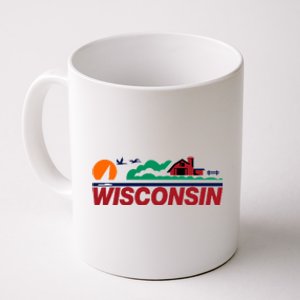 Wisconsin State License Plate Coffee Mug