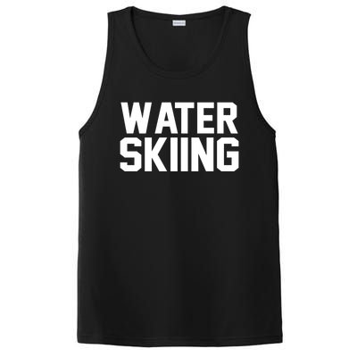 Water Skier Lover Funny Gift Water Skiing Gift PosiCharge Competitor Tank