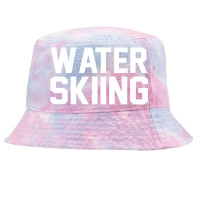 Water Skier Lover Funny Gift Water Skiing Gift Tie-Dyed Bucket Hat