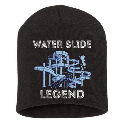 Water Slide Legend Aqua Park Swimming Water Slide Lover Short Acrylic Beanie