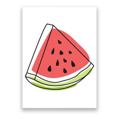 Watermelon Summer Melon Watermelon Without Sunglasses Poster