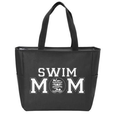 Womens Swim Mom Meet Day Mother's Swimming Gift Zip Tote Bag