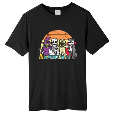 Witch Skeleton Mummy Vampire Retro Halloween Tall Fusion ChromaSoft Performance T-Shirt