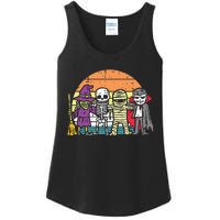 Witch Skeleton Mummy Vampire Retro Halloween Ladies Essential Tank