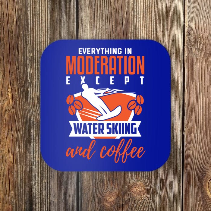 Water Ski Meaningful Gift Funny Coffee Lover Water Skiing Gift Coaster