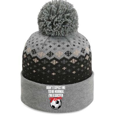 Women Soccer Mom Funny The Baniff Cuffed Pom Beanie