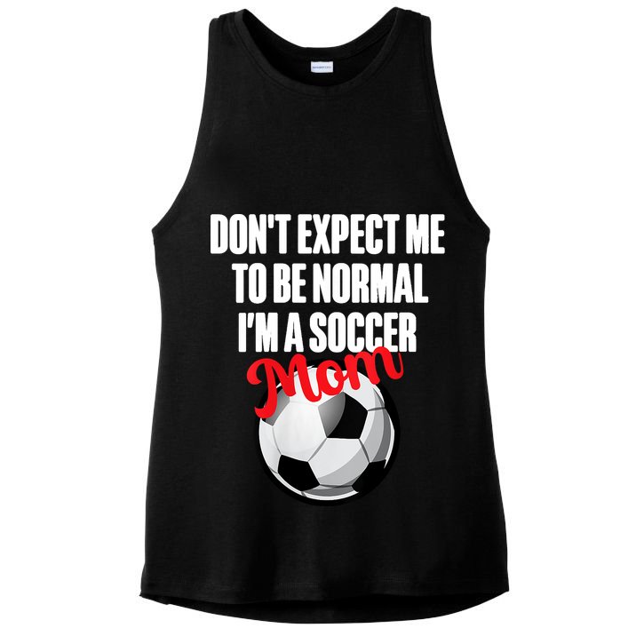 Women Soccer Mom Funny Ladies PosiCharge Tri-Blend Wicking Tank