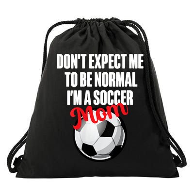 Women Soccer Mom Funny Drawstring Bag