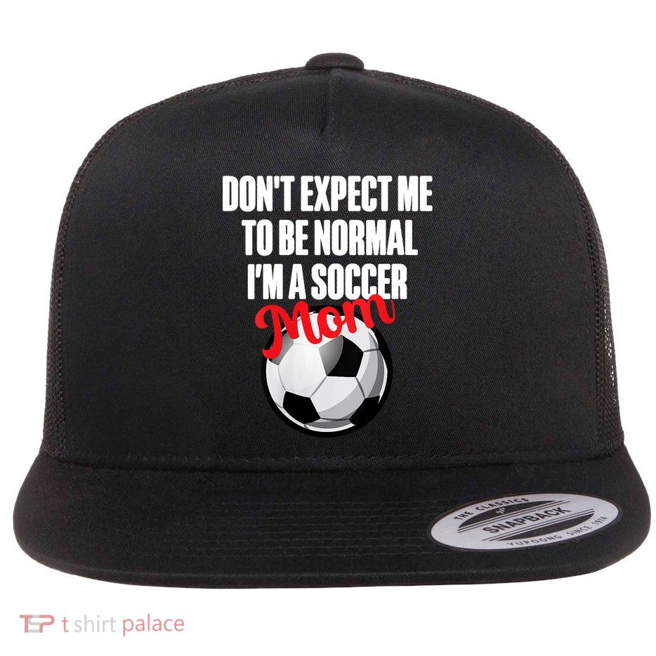 Women Soccer Mom Funny Flatbill Hat