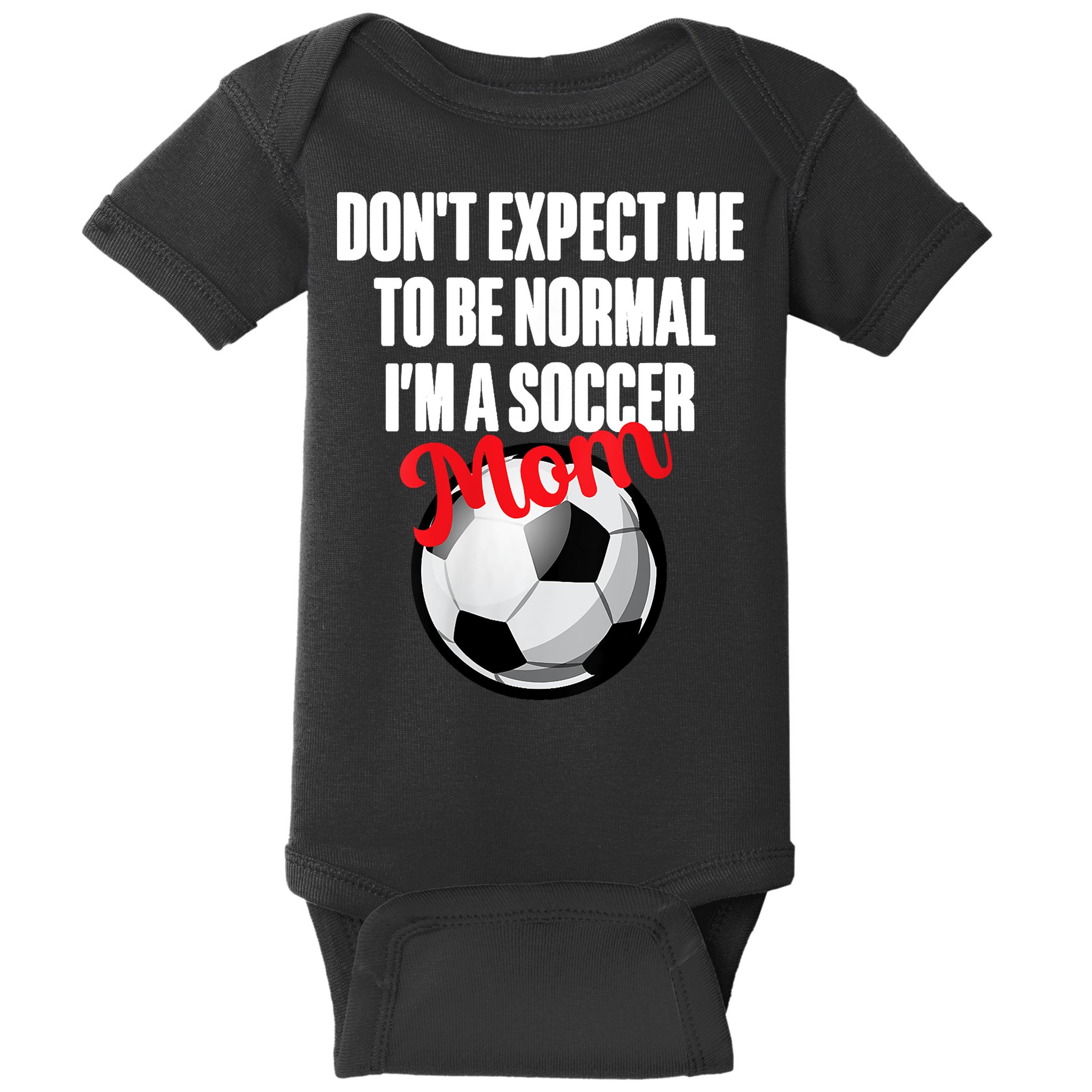 Women Soccer Mom Funny Baby Bodysuit