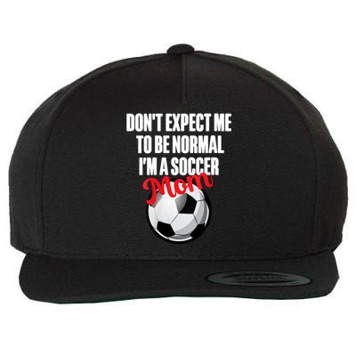 Women Soccer Mom Funny Wool Snapback Cap