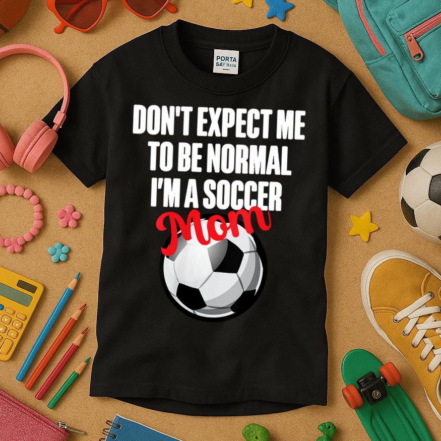 Women Soccer Mom Funny Kids T-Shirt