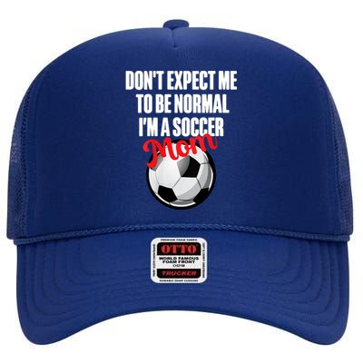 Women Soccer Mom Funny High Crown Mesh Back Trucker Hat