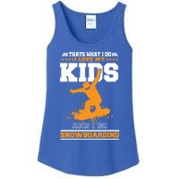 Wintersports Ski Mom And Dad Parents With Snowboarding Gift Ladies Essential Tank