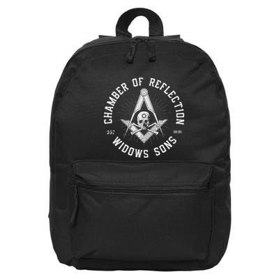 Widows Sons Masonic Square And Compass Freemason 16 in Basic Backpack