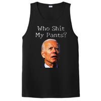 Who Shit My Pants Funny Antijoe Biden PosiCharge Competitor Tank